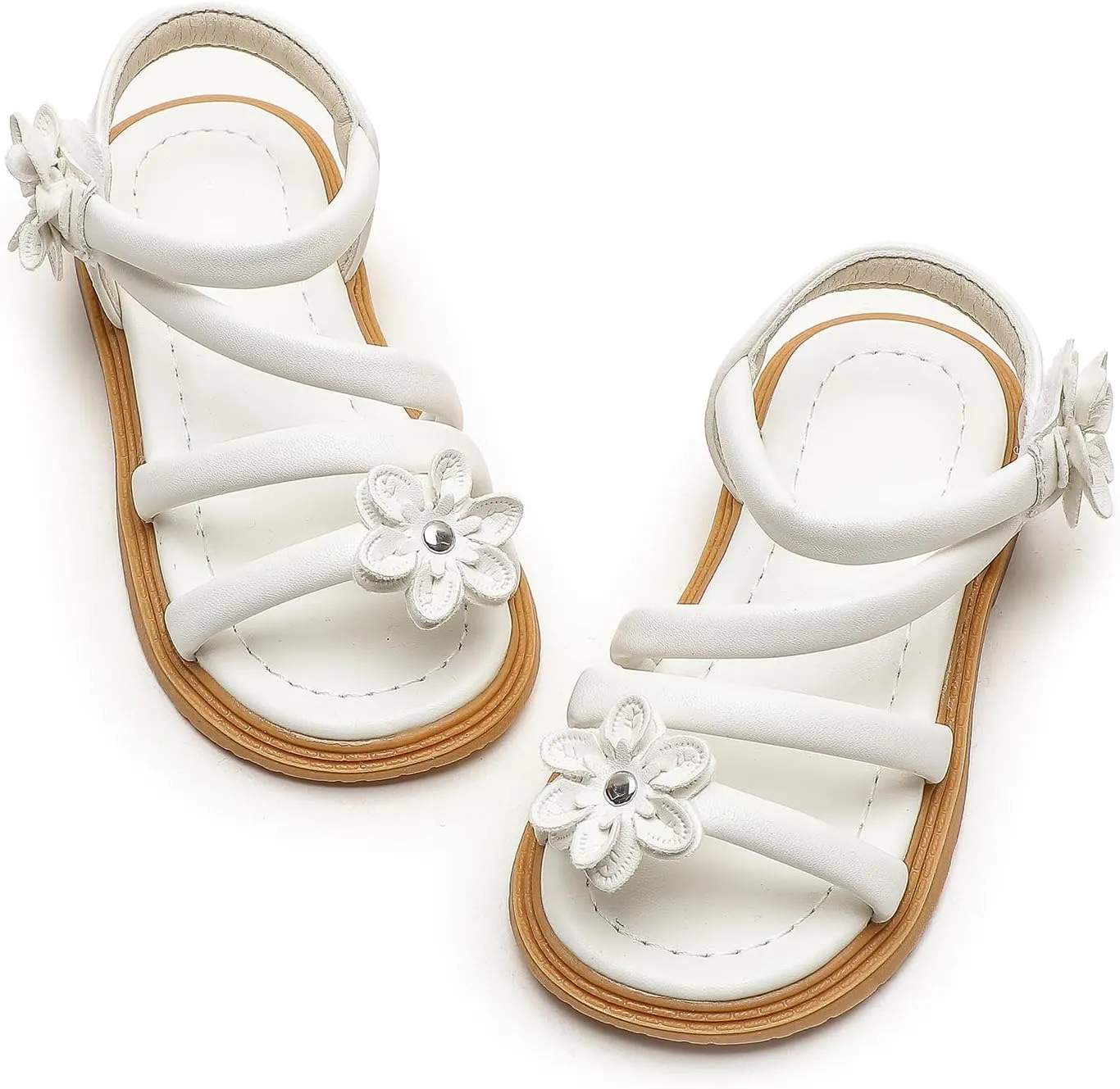 Girl's Sandals Princess Dress Shoes Toddler Flower Princess Beach Sandals