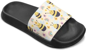 Girls Slides Sandals Anti Slip Shower Pool Sandal Ultra Comfy Open Toe Slippers for Indoor Outdoor Little Kid/Big Kid