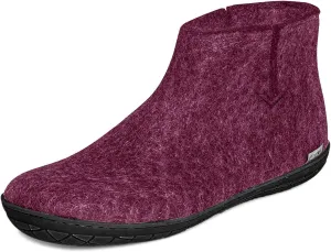 Glerups 100% Gotland Sheep Wool Boot Slipper with rubber sole - Unisex