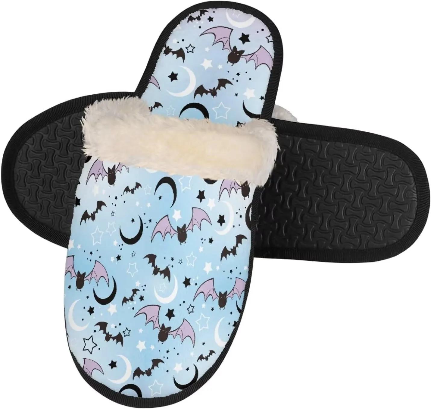 Gomyblomy Memory Cotton Slippers, Fashion Indoor Non-Slip Warm Home Slippers, Soft Closed Toe Fuzzy Slippers for Men & Women