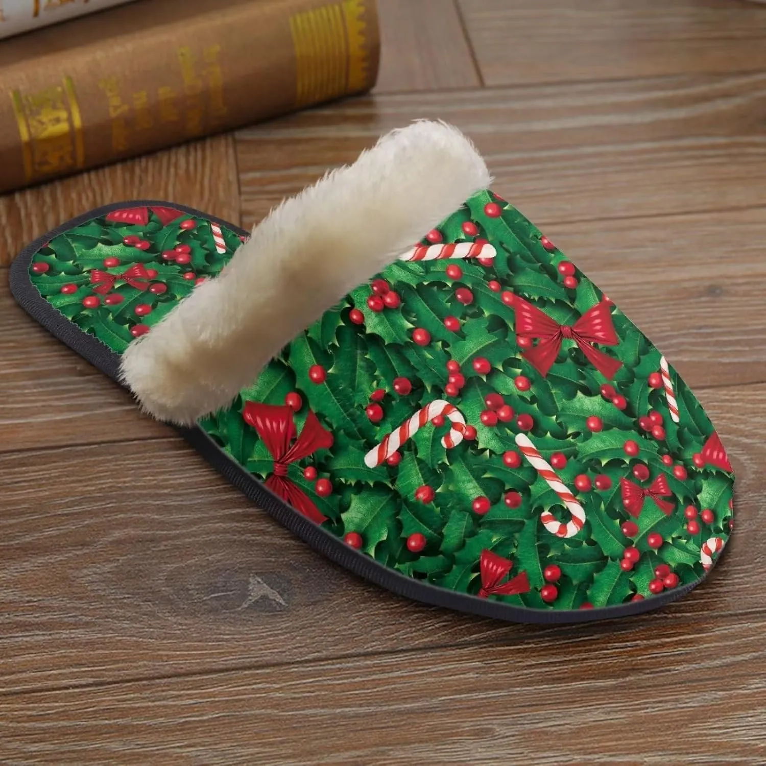Gomyblomy Memory Cotton Slippers, Fashion Indoor Non-Slip Warm Home Slippers, Soft Closed Toe Fuzzy Slippers for Men & Women