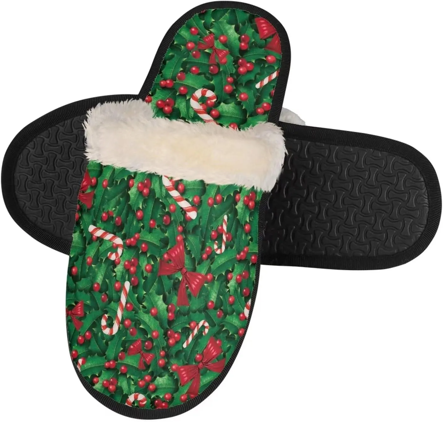 Gomyblomy Memory Cotton Slippers, Fashion Indoor Non-Slip Warm Home Slippers, Soft Closed Toe Fuzzy Slippers for Men & Women