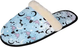 Gomyblomy Memory Cotton Slippers, Fashion Indoor Non-Slip Warm Home Slippers, Soft Closed Toe Fuzzy Slippers for Men & Women