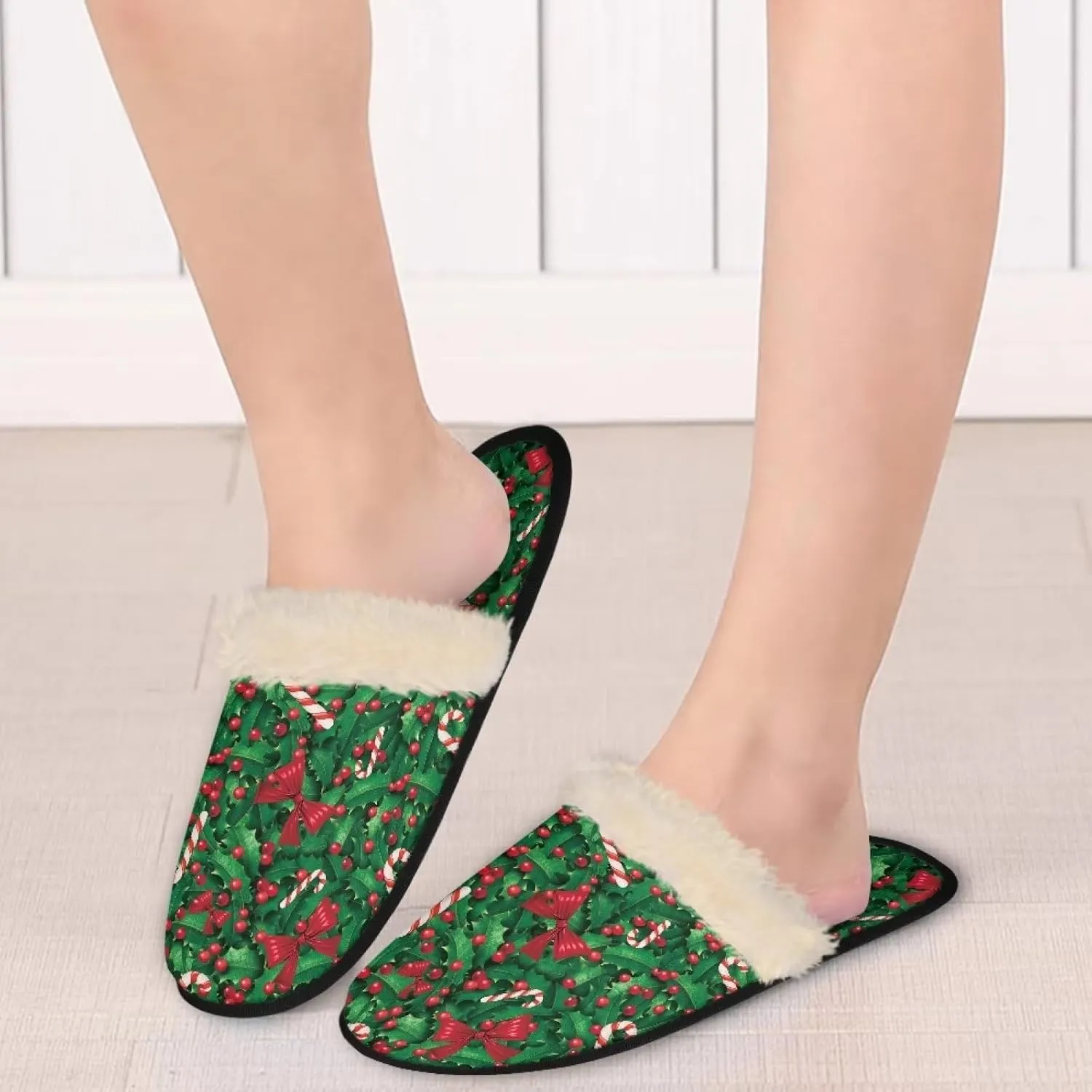 Gomyblomy Memory Cotton Slippers, Fashion Indoor Non-Slip Warm Home Slippers, Soft Closed Toe Fuzzy Slippers for Men & Women