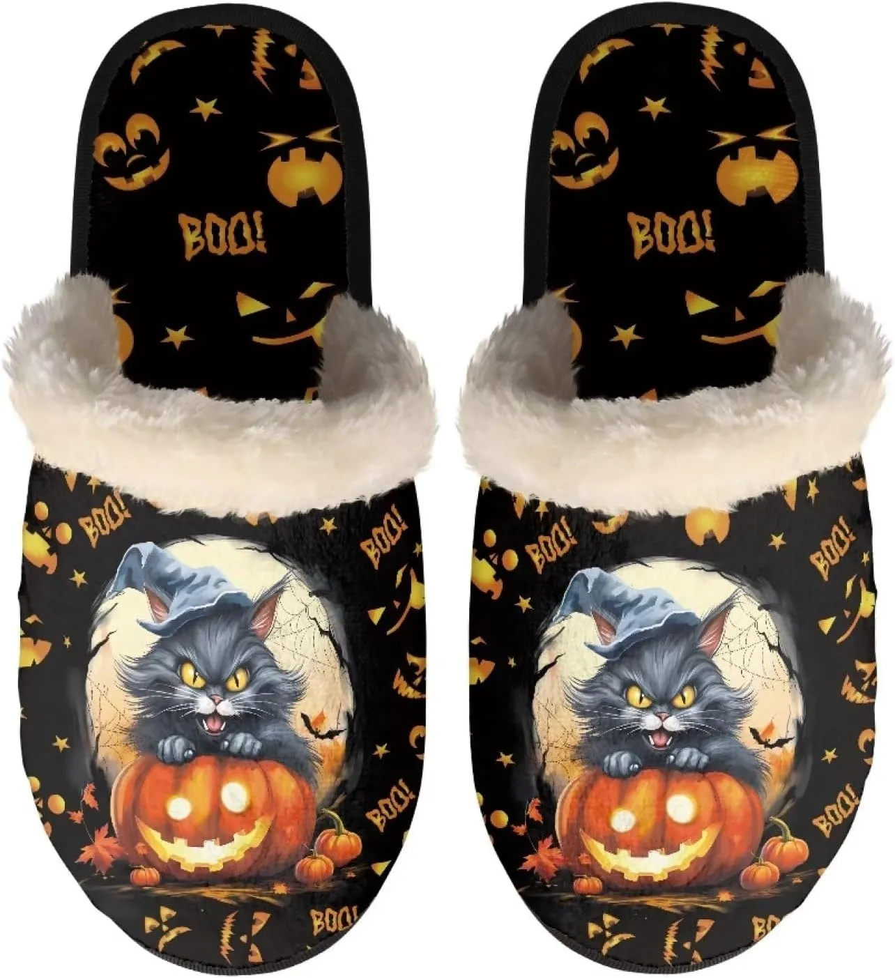 Gomyblomy Memory Cotton Slippers, Fashion Indoor Non-Slip Warm Home Slippers, Soft Closed Toe Fuzzy Slippers for Men & Women