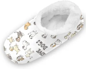 Gredecor Boys Girls Toddler Slippers for Kids Home House Slippers Warm Fur Non Slip Plush Indoor Slipper Socks