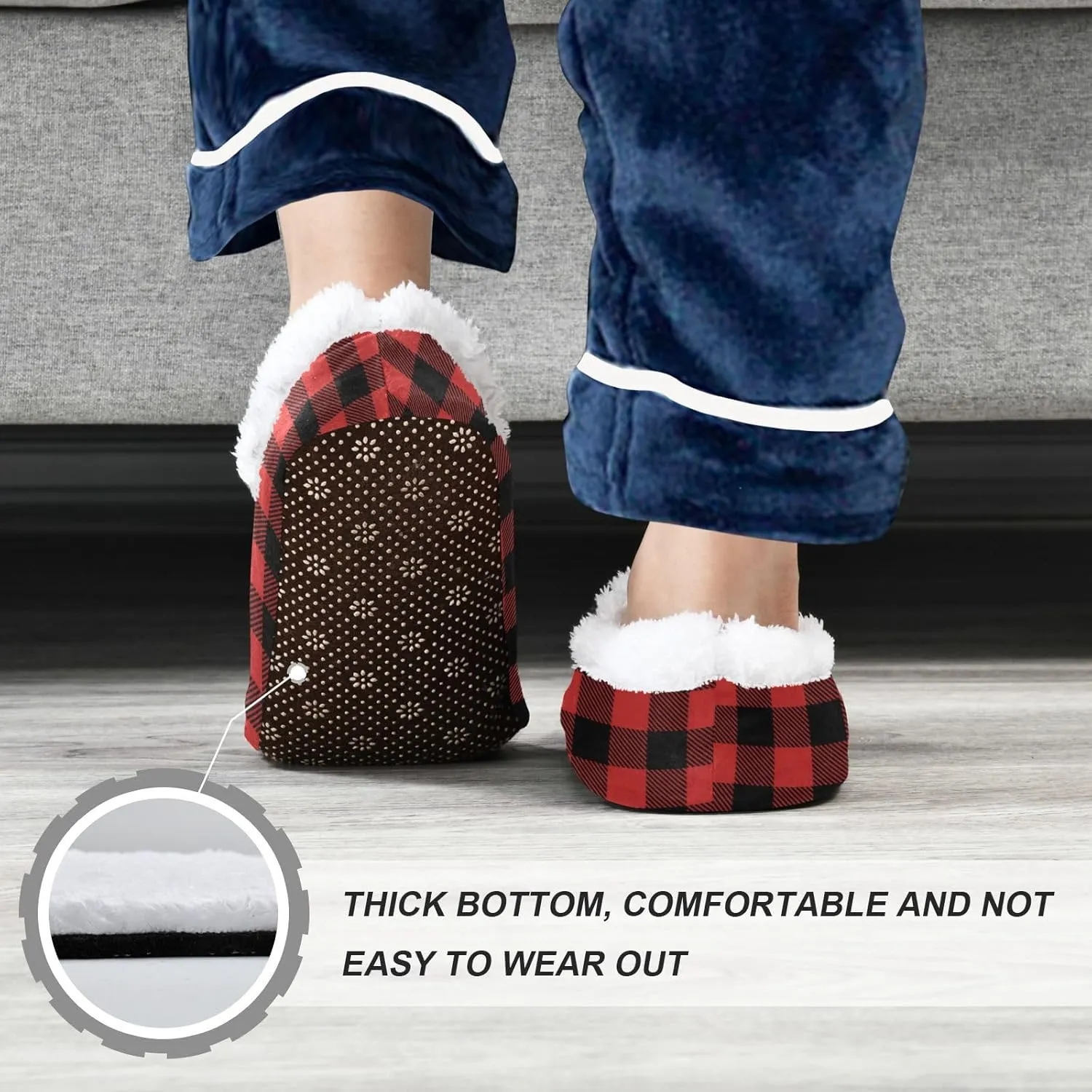 Gredecor Boys Girls Toddler Slippers Home House Slippers Warm Fur Non Slip Plush Indoor Slipper Socks for Kids¡­