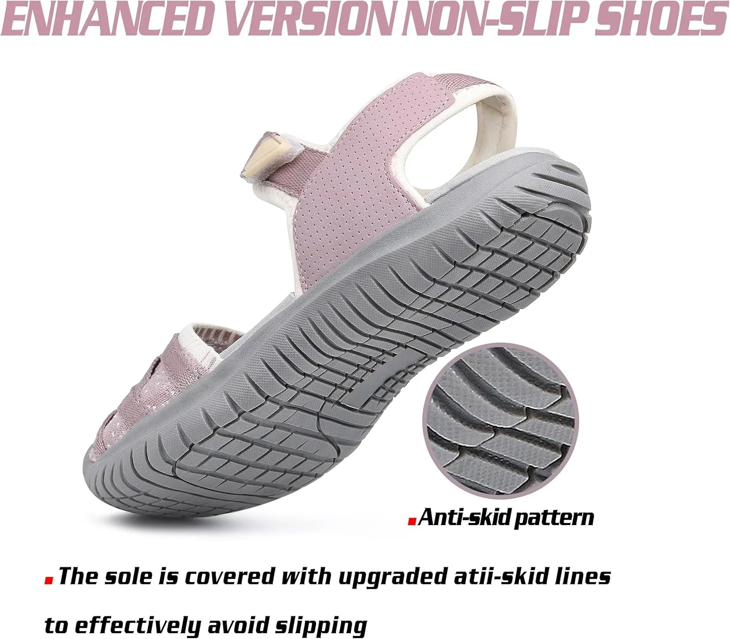 GRITION Hiking Sandals Women Closed Toe, Waterproof Lightweight Adjustable Hiking Athletic Sandals, Breathable For Beach Summer Adventure Comfortable Outdoor Sport