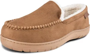 Haggar Men's Venetian Slipper Indoor/Outdoor House Shoe with Memory Foam Comfort