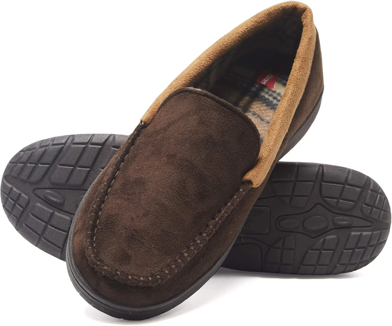 Hanes Men's Textured Moccasin Slipper