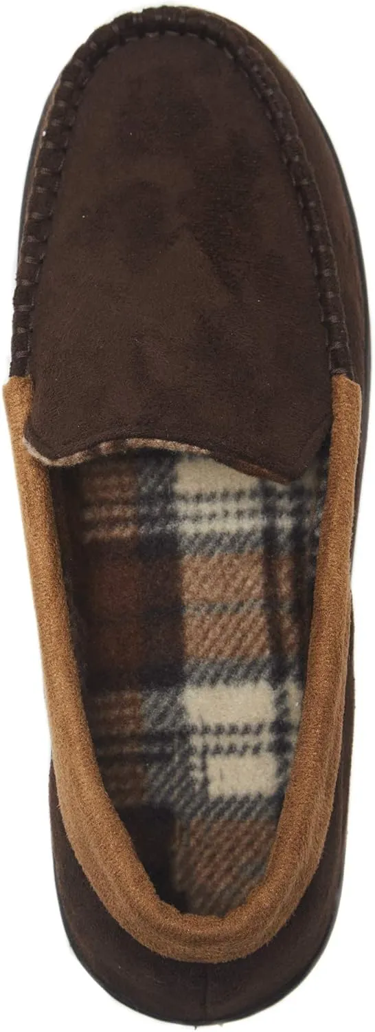 Hanes Men's Textured Moccasin Slipper