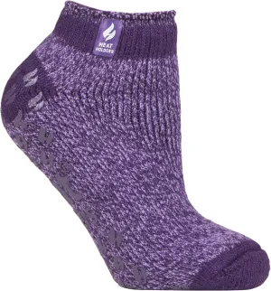 HEAT HOLDERS - Ladies low cut thermal slipper ankle socks in 4 colors, 5-9 US