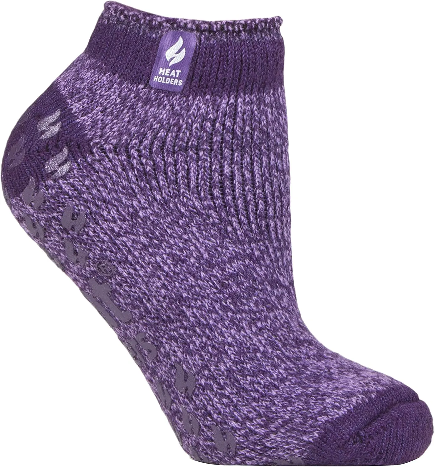 HEAT HOLDERS - Ladies low cut thermal slipper ankle socks in 4 colors, 5-9 US