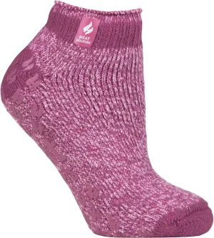 HEAT HOLDERS - Ladies low cut thermal slipper ankle socks in 4 colors, 5-9 US