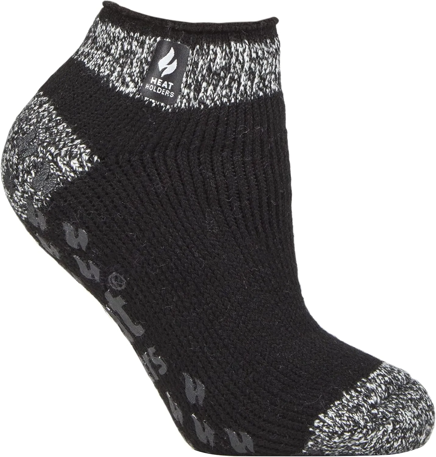HEAT HOLDERS - Ladies low cut thermal slipper ankle socks in 4 colors, 5-9 US
