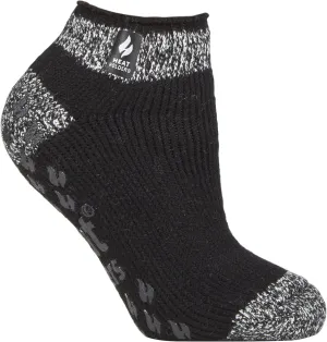 HEAT HOLDERS - Ladies low cut thermal slipper ankle socks in 4 colors, 5-9 US