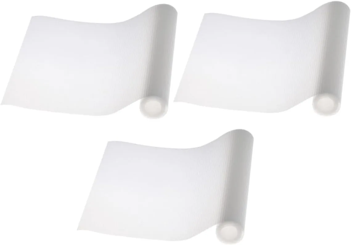 HEMOTON Table Mat 3 Rolls Dresser Drawer Liner Water Proof Mat Heat Insulation Cushion for Home Storage