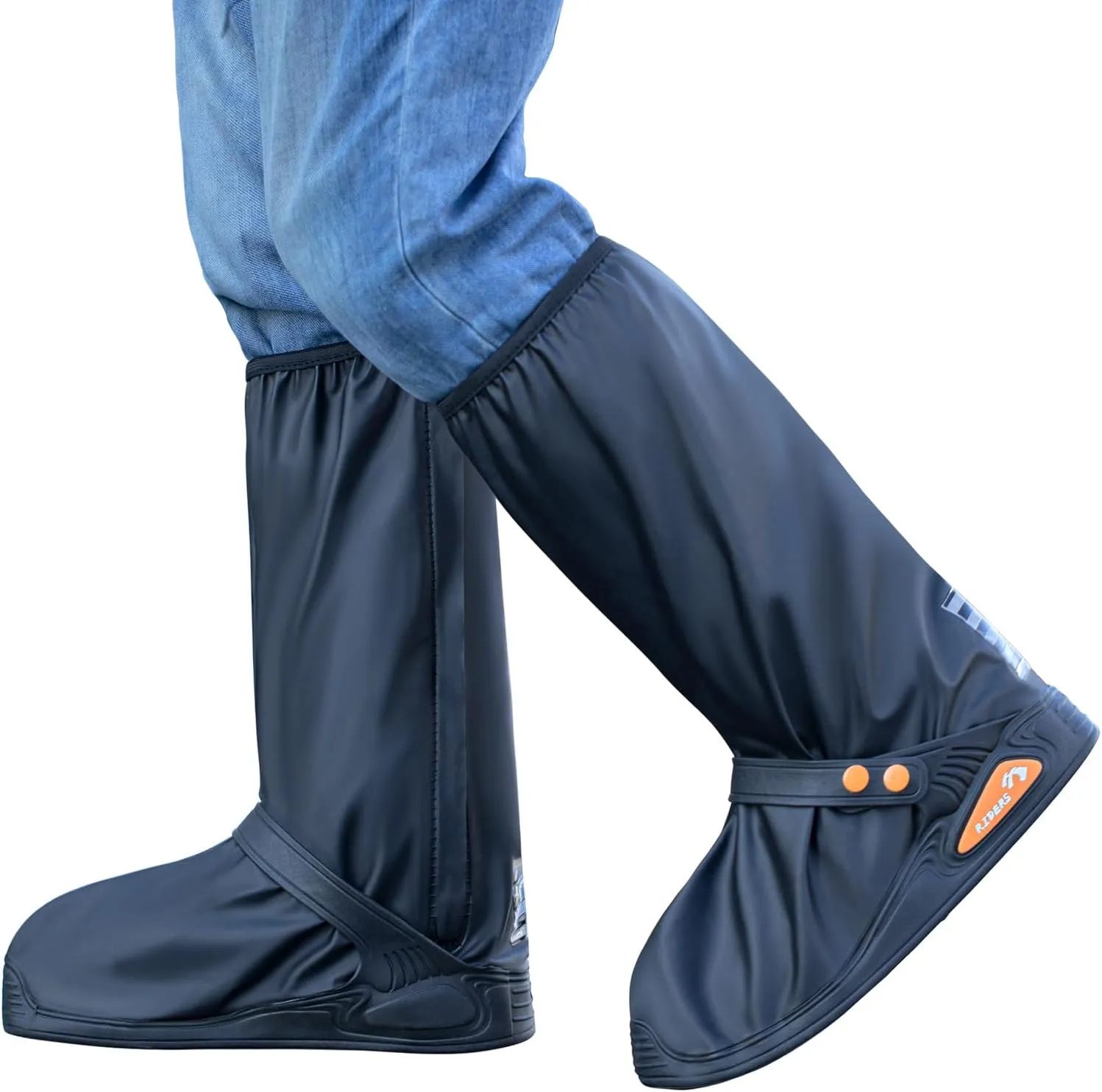 High Cylinder Rain Boots Waterproof Anti-Snow Shoe Covers Reusable Rain Boots Protective Gear for Men and Women Galoshes