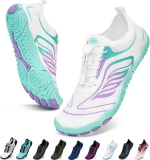 Hike Barefoot Water Shoes Women Men Footwear Wide Toe Quick-Dry Pro Barefoot Swim Beach Breathable Grounding Shoes Non-Slip Aqua Socks Shoe for Pool Walking Kayaking Hiking Surfing