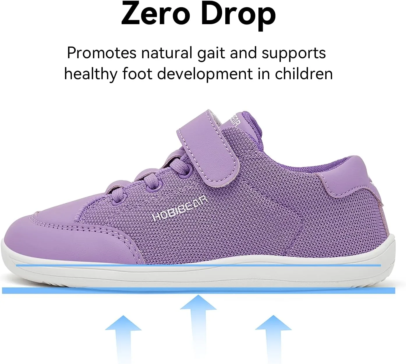 HOBIBEAR Kids Barefoot Shoes Wide Toe Box Zero Drop for Toddler Little Big Kid Boys Girls Walking Sneaker