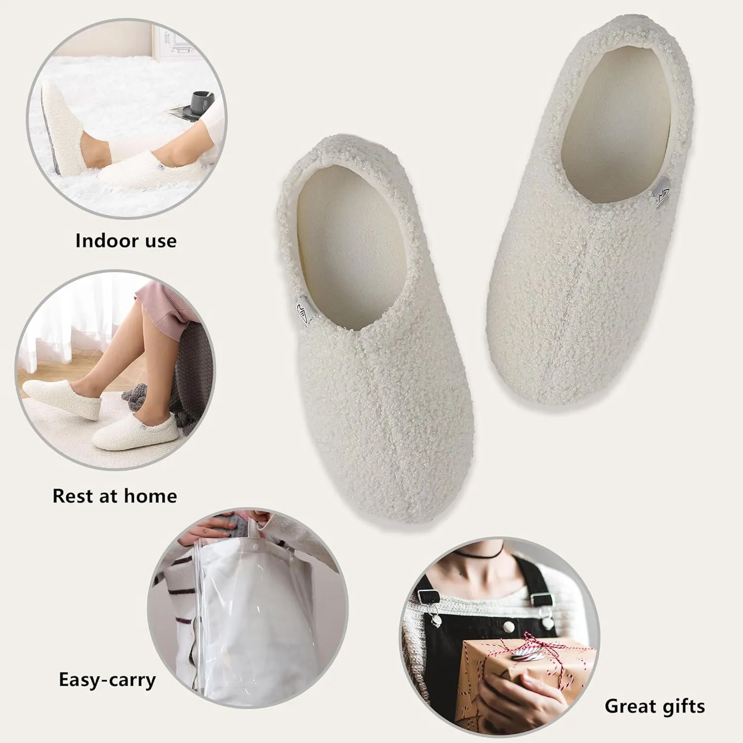 Home Slipper Bootie Slippers Women Girls Indoor Warm Fuzzy Boots Non-slip House Shoe Slippers