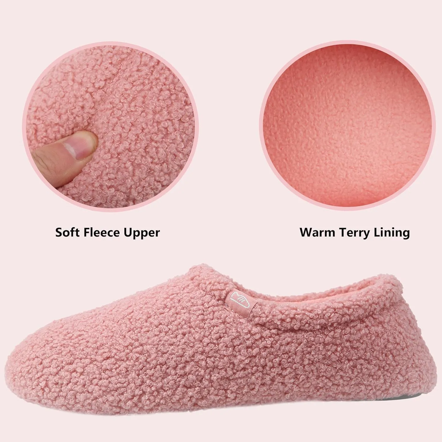 Home Slipper Memory Foam Slippers for Women Curly Fuzzy Bedroom House Shoes Non-slip Indoor Slipper Booties