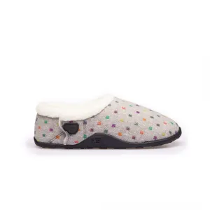 Homeys OLIVIA Womens Full Slippers Grey Multi Spot
