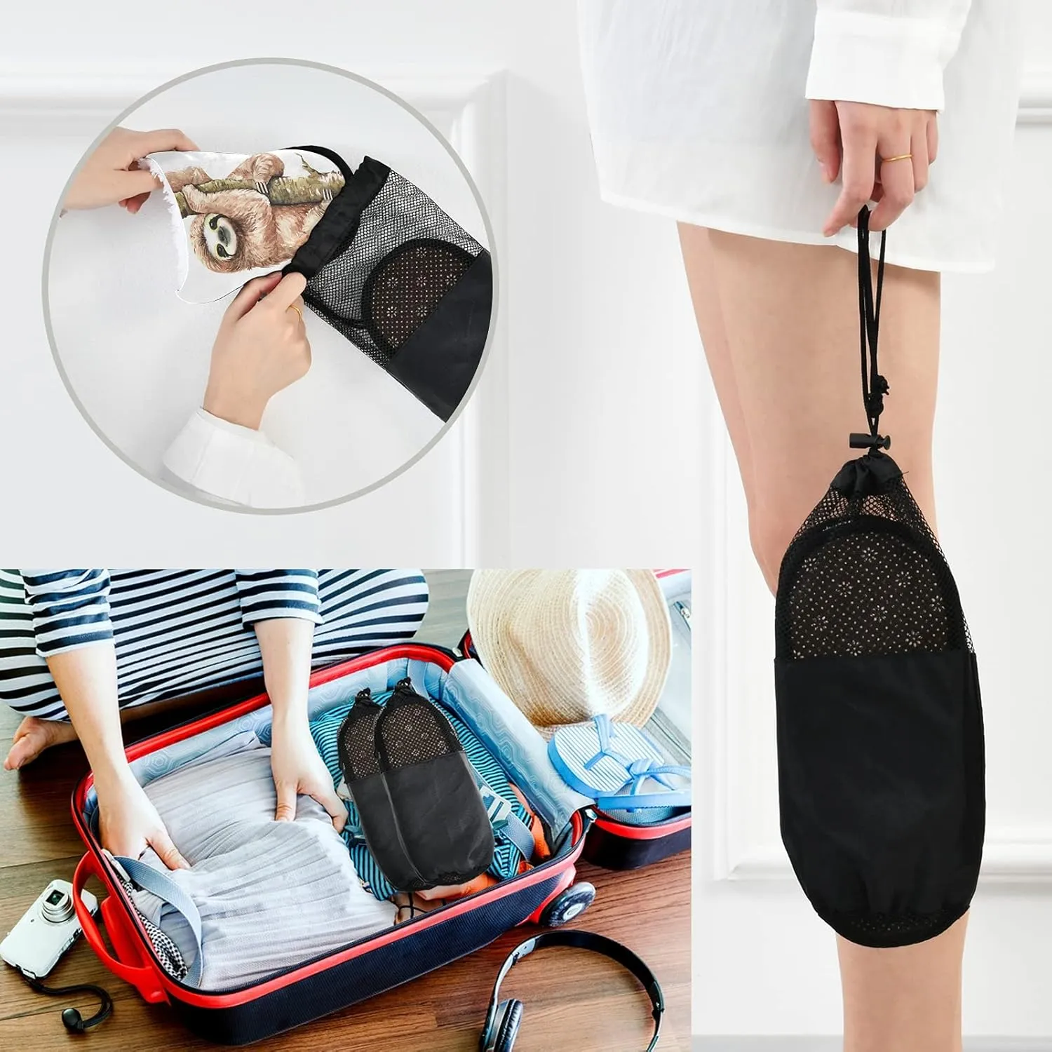 House Spa Slippers Slipper for Women Men Travel Home Slippers Soft Memory Foam Slipper Non Slip for Hotel Bedroom Shoes Slippers