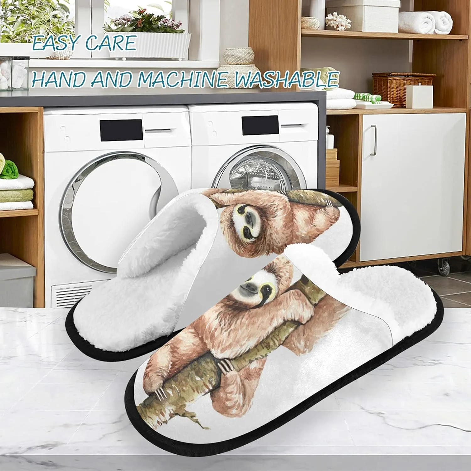 House Spa Slippers Slipper for Women Men Travel Home Slippers Soft Memory Foam Slipper Non Slip for Hotel Bedroom Shoes Slippers