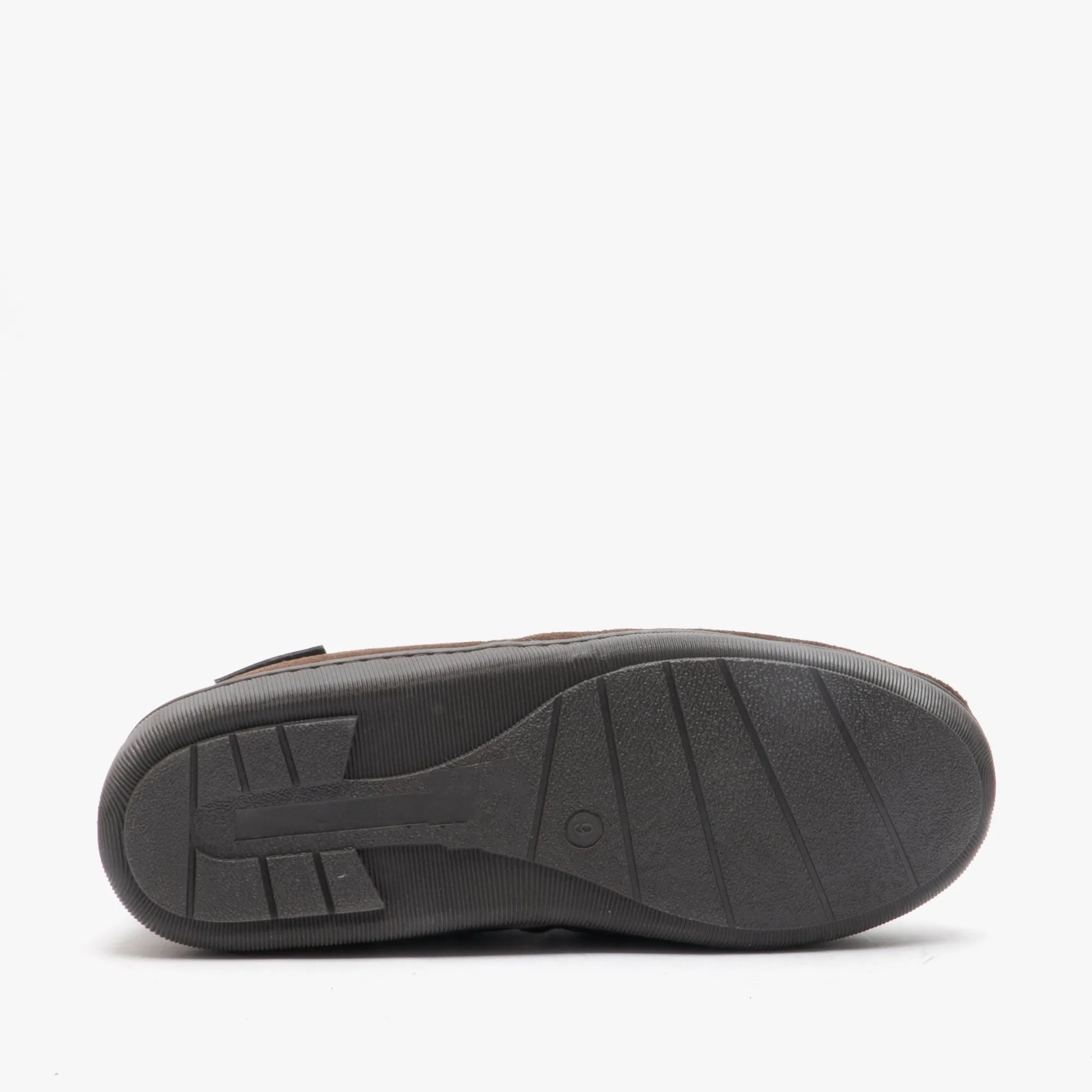 Hush Puppies ARNOLD Mens Suede Full Slippers Brown