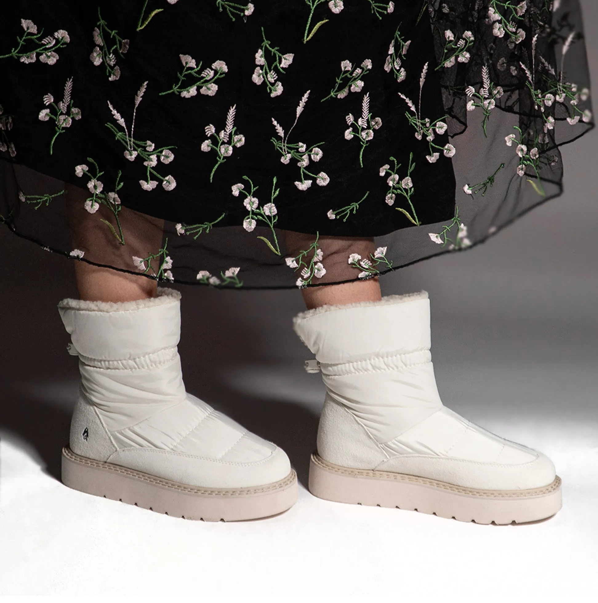 Hush Puppies HUSH PUFFIES Classic Womens Slippers White