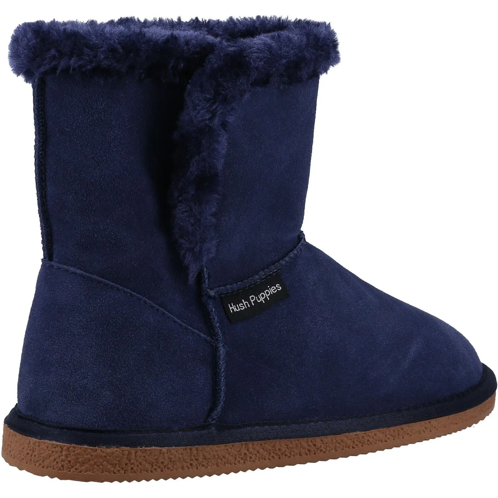 Hush Puppies Women's Ashleigh Slipper Bootie in Navy