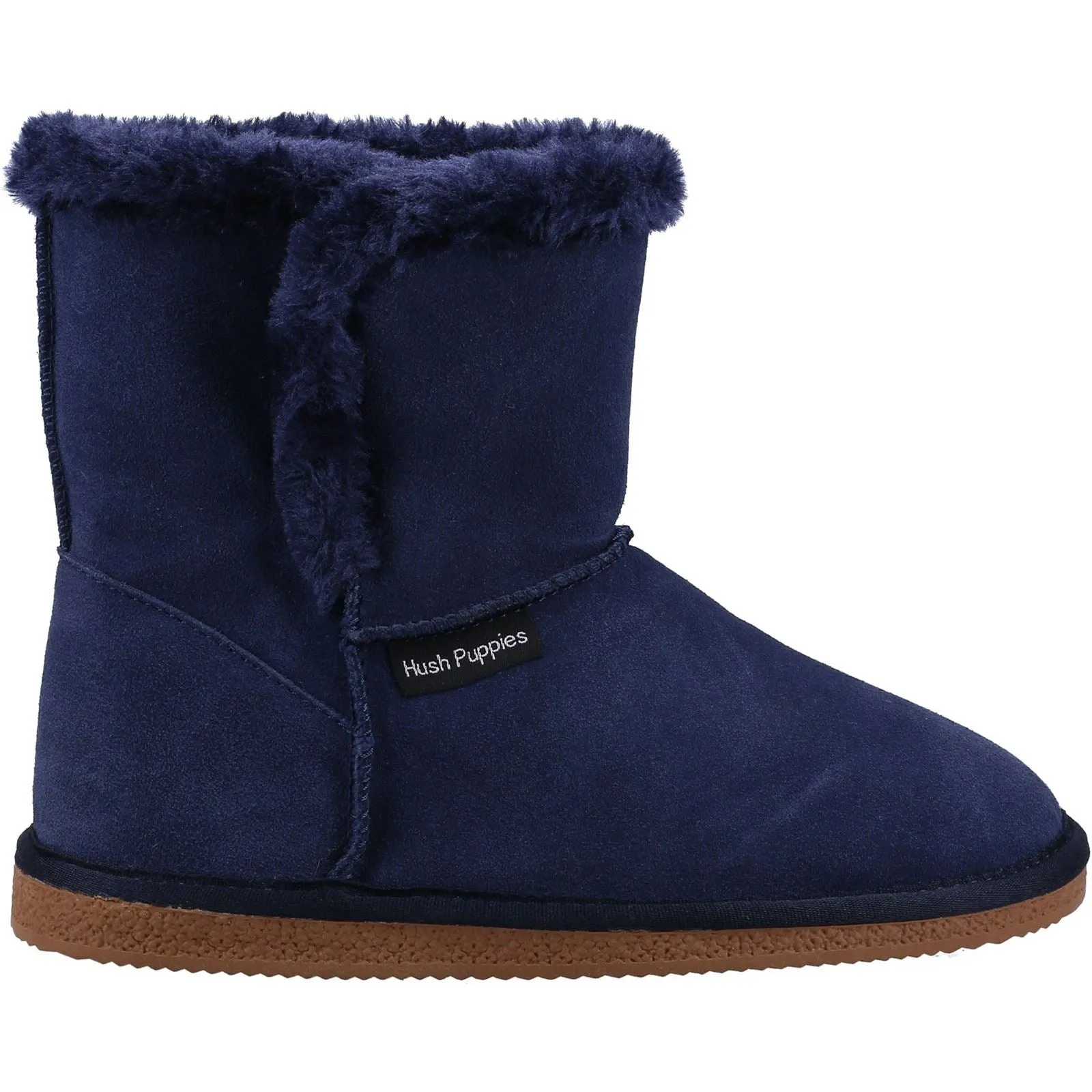 Hush Puppies Women's Ashleigh Slipper Bootie in Navy