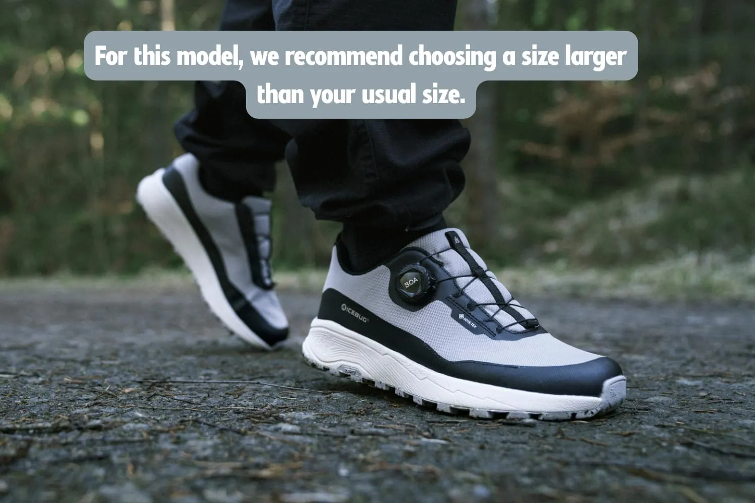 Icebug Haze RB9X GTX – Men's Waterproof Walking Shoe, All-Weather Protection, BOA® Fit System, High-Traction Grip