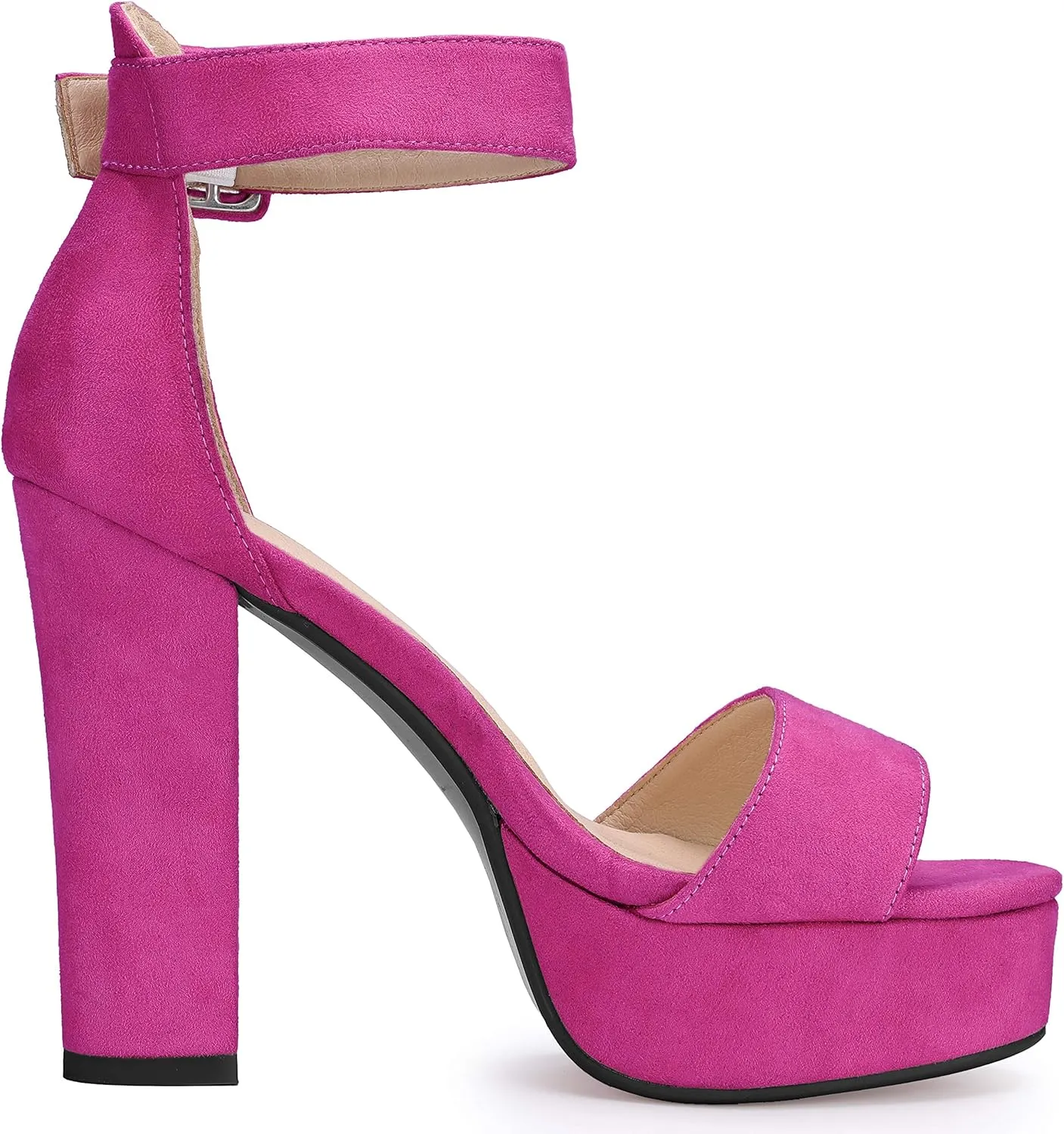 IDIFU Women's Ankle-Strap Heeled Sandal