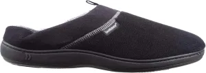 isotoner Men's Open Back Slipper with Memory Foam and Indoor/Outdoor Sole