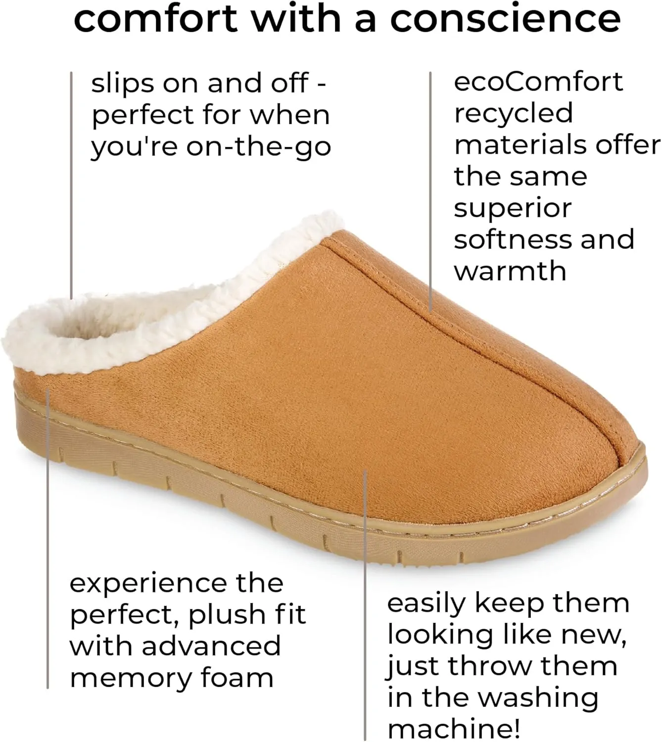 isotoner Women's Microsuede Hoodback Slipper: Non-Slip Sole, Indoor/Outdoor, Memory Foam, Machine Washable