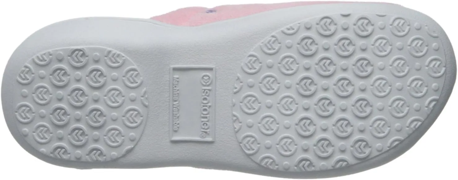 isotoner Women's Signature Terry Floral-Embroidered Slipper