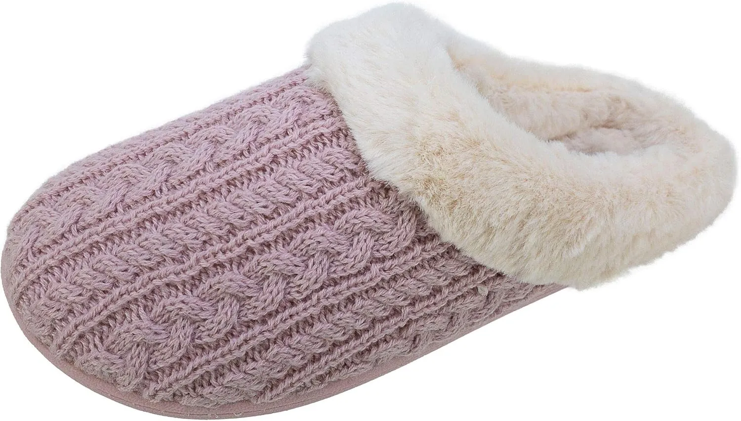 IZOD Women's Memory Foam Slippers, Winter Warm Slip On Scuff Clogs, Women's Size 5 to 12