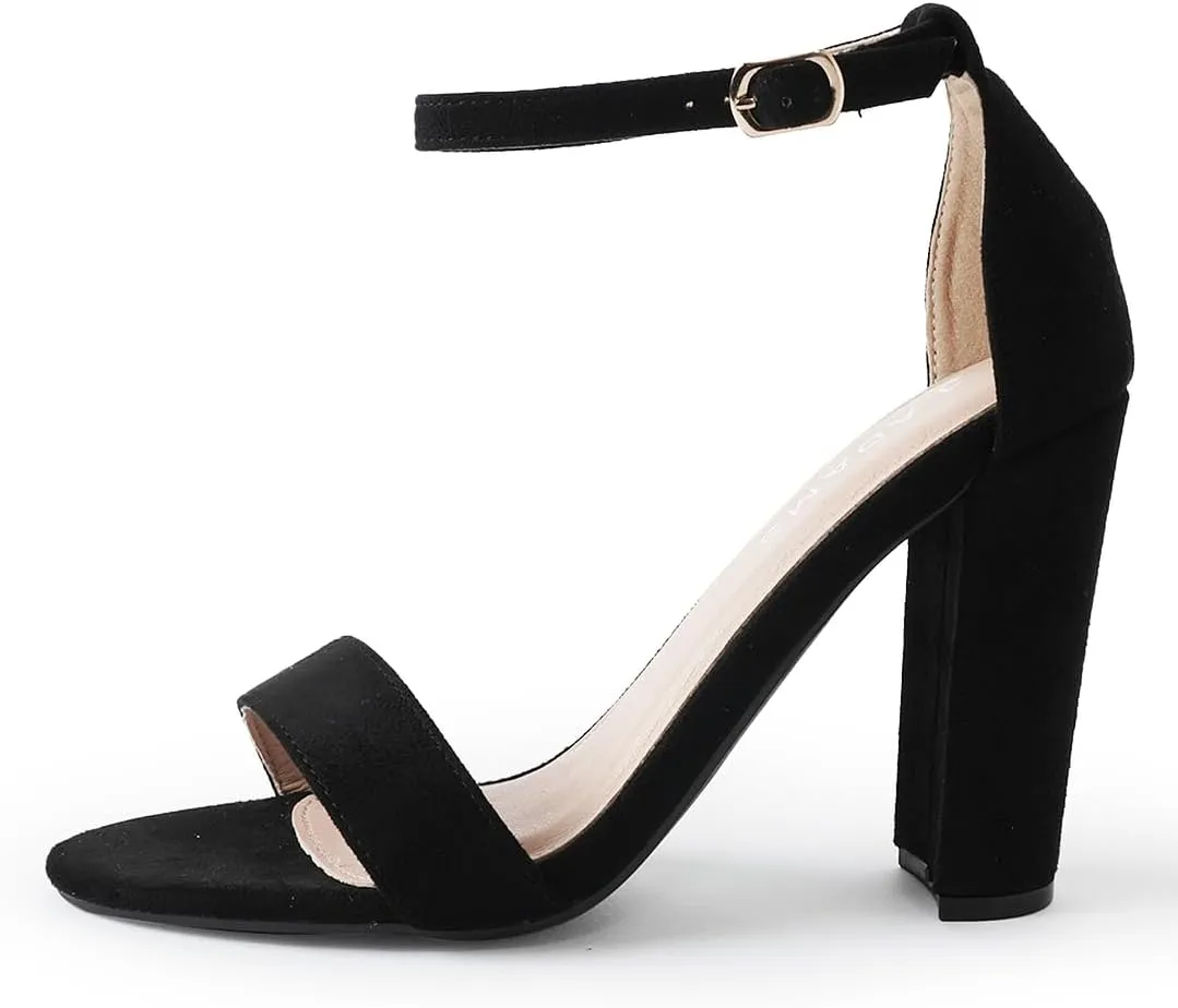 J. Adams Shirley Heels for Women - Ankle Strap High Heel Dressy Sandals