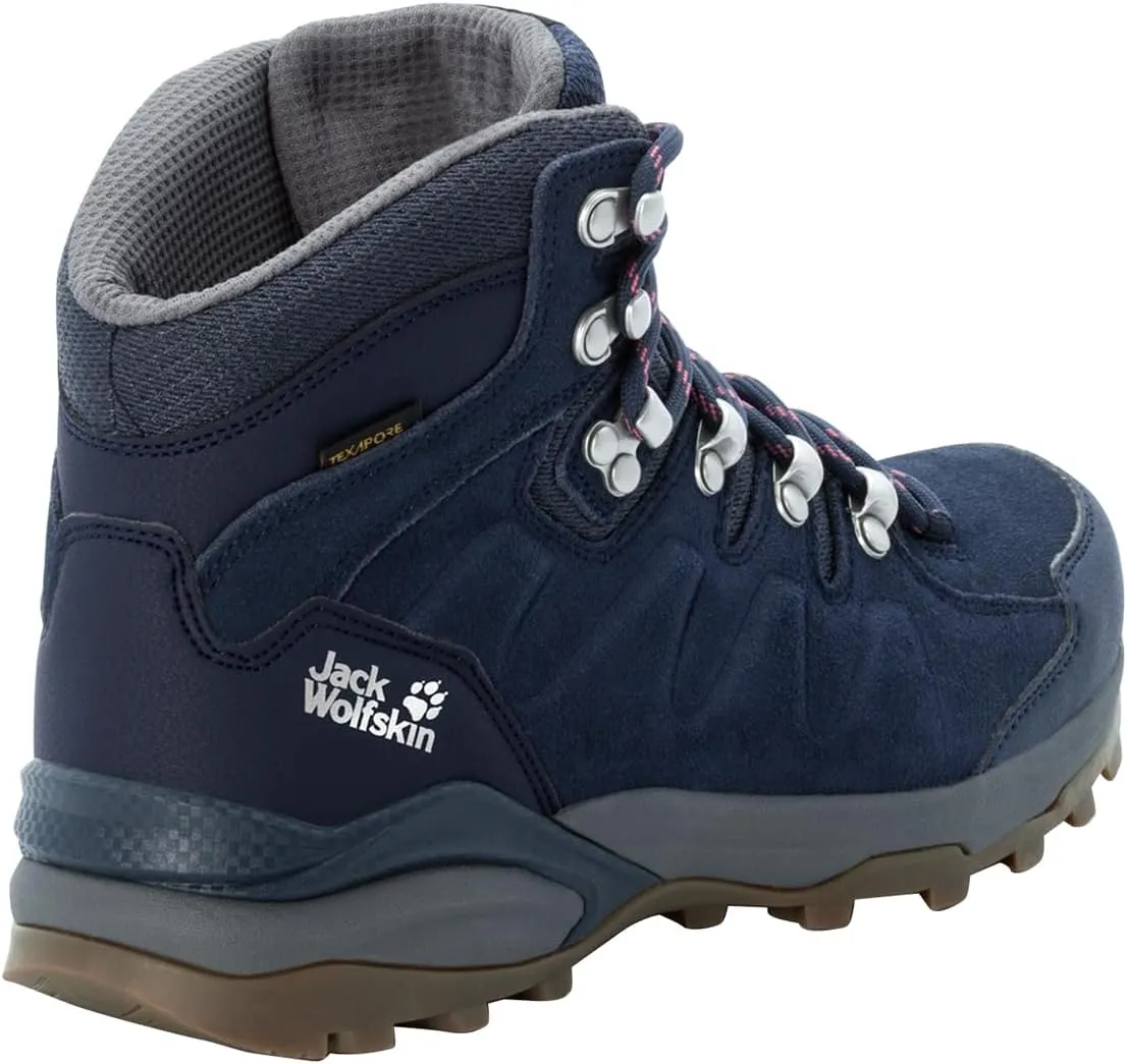Jack Wolfskin Women's Refugio Texapore Mid Hiking Shoe Backpacking Boot, 37.5 EU