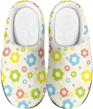 Jeiento Fluffy Winter House Shoes for Women Ladies Closed Toe Slipper Indoor Bedroom Slipper Anti-Skid Rubber Casual Soft Slides Scuff Slippers