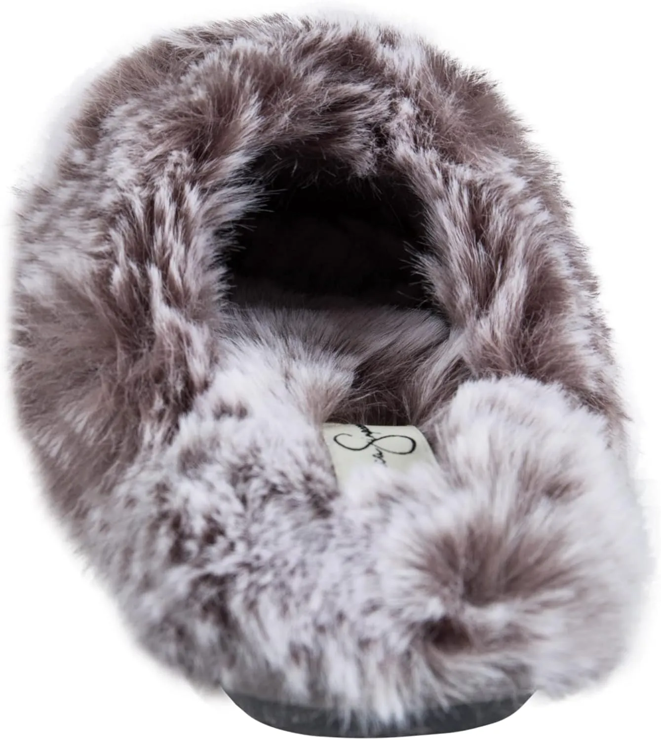 Jessica Simpson Girls Comfy Slippers - Cute Faux Fur Slip-on Shoes Memory Foam House Slipper
