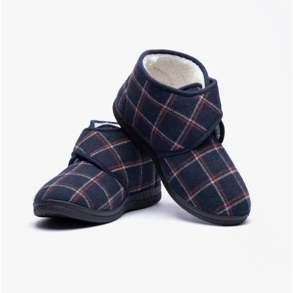 Jo & Joe MORRIS Mens Slippers Navy