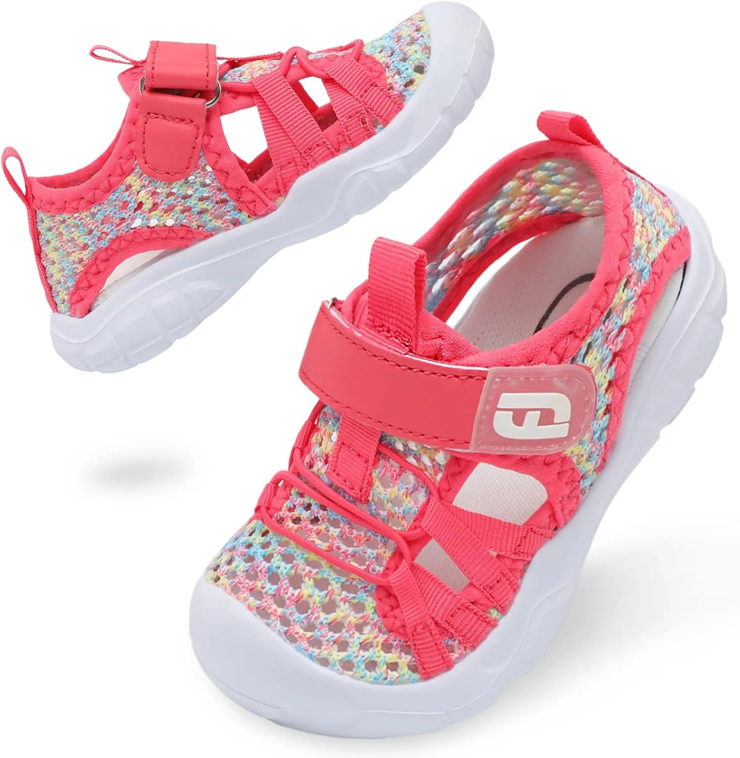 JOINFREE Toddler Boys Girls Water Shoes Breathable Qucik Dry Sport Beach Sandals Lightweight Barefoot Flexible
