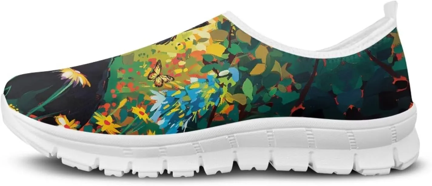 JoyLamoria Hummingbird Sneakers Low Top Flats Loafer Lightweight Walking Travel Shoes Girls 2025 Fashion Boat Shoes