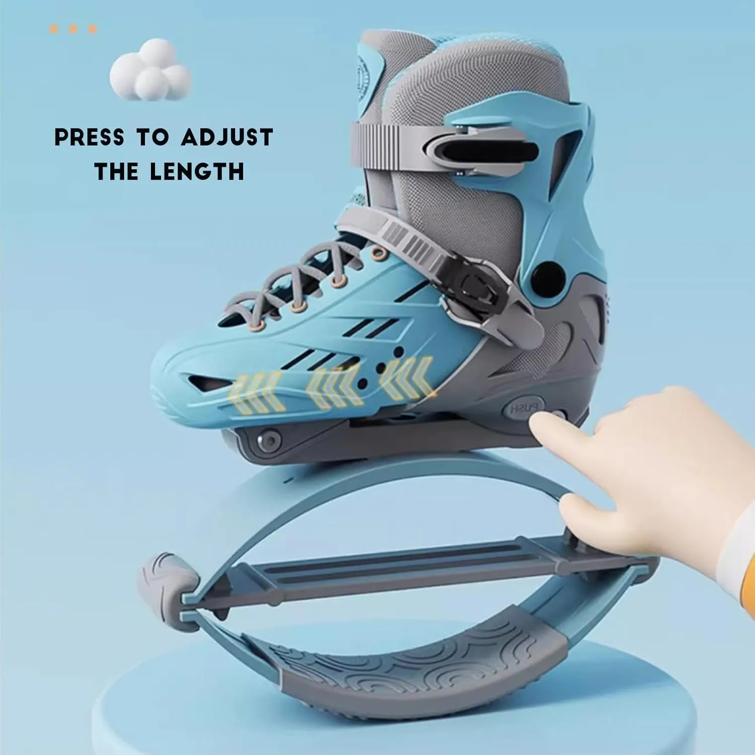 Jumping Shoes Bounce Shoes for Children Kids Moon Shoes Kangaroo Jump Shoes for Exercise Fitness and Fun,Adjustable Fit