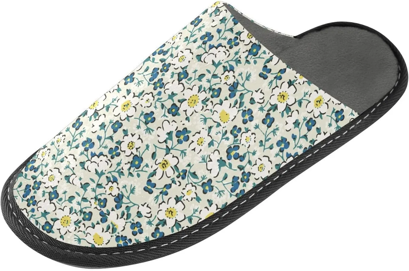 junzan Tiny Flowers Women Slippers Slippers For Womens Womens House Shoes Memory Foam Woman'S House Slippers Room Slippers