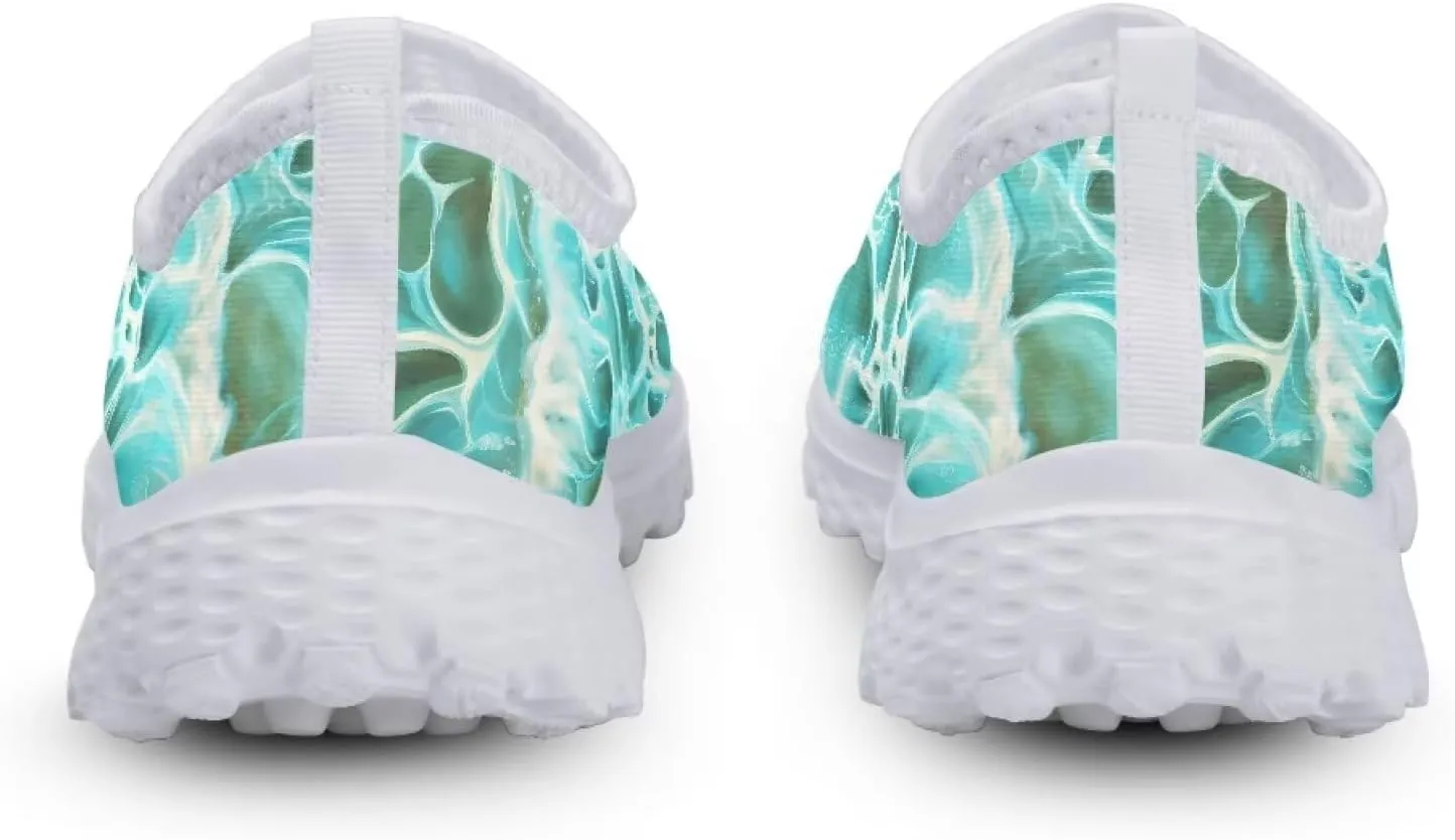 KEIAHUAN Trail Running Shoes Women Lightweight Fashion Casual Mesh Sneakers Flats