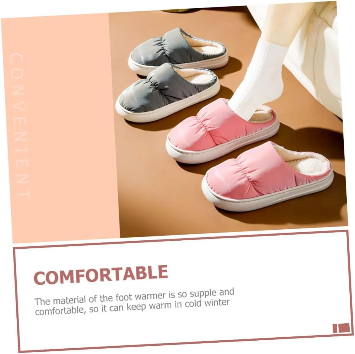 KESYOO 1 Pair Foot Warming Shoes Electric Feet Warmer Slippers Warmer Electric Slipper Socks Winter